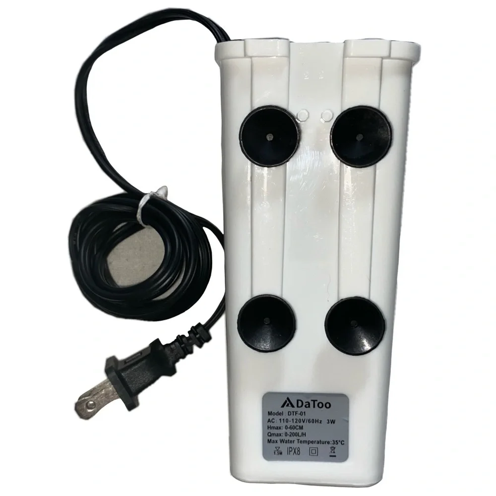 DaToo DTF-01 Aquarium Power Filter In-Tank Ultra Silent, Small 1-10 Gallon Tank